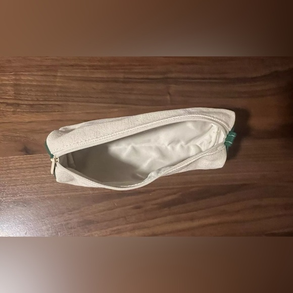 Aime Leon Dore ALD Floral Crest Logo Stationary Canvas Pouch in Botanical Green - Picture 3 of 6